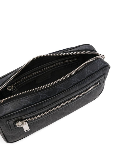 Gucci Men Black Monogram Bum Bag