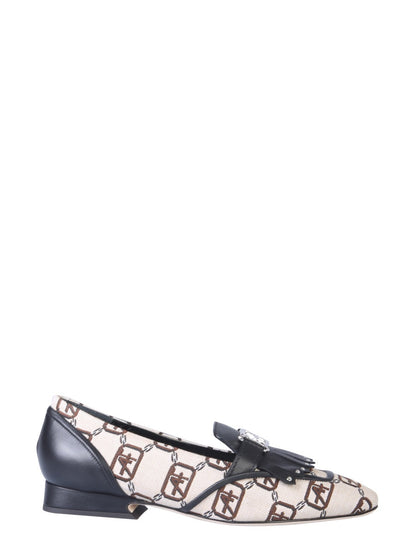 Alberta Ferretti Women Logo Moccasin