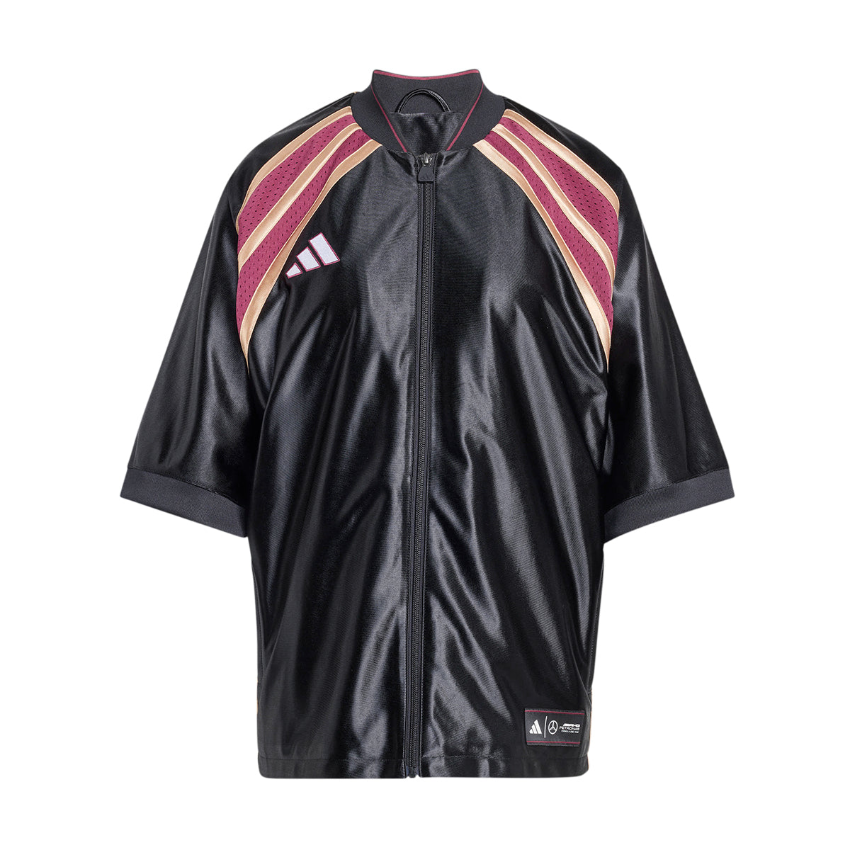 '+ Mercedes AMG Petronas F1 Las Vegas Baseball Shirt 'Victory Crimson'