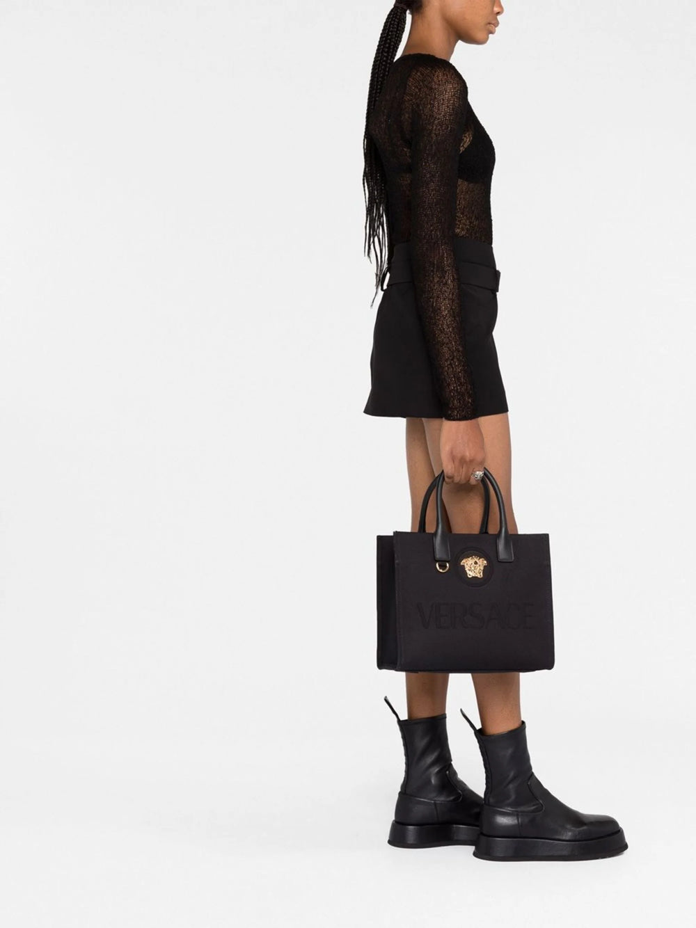 Versace Women Medusa Head Tote Bag