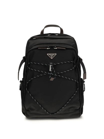 Prada Men Re-Nylon And Leather Speedrock Backpack