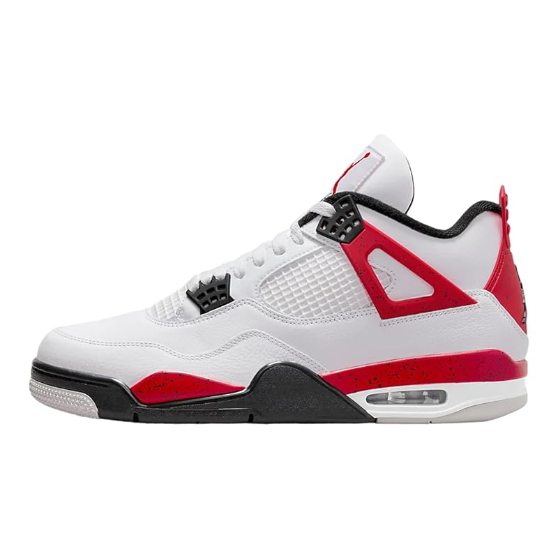 Nike Air Jordan 4 Retro White Fire Red-black Cement