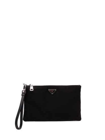 Prada Men Re-Nylon And Saffiano Leather Pouch