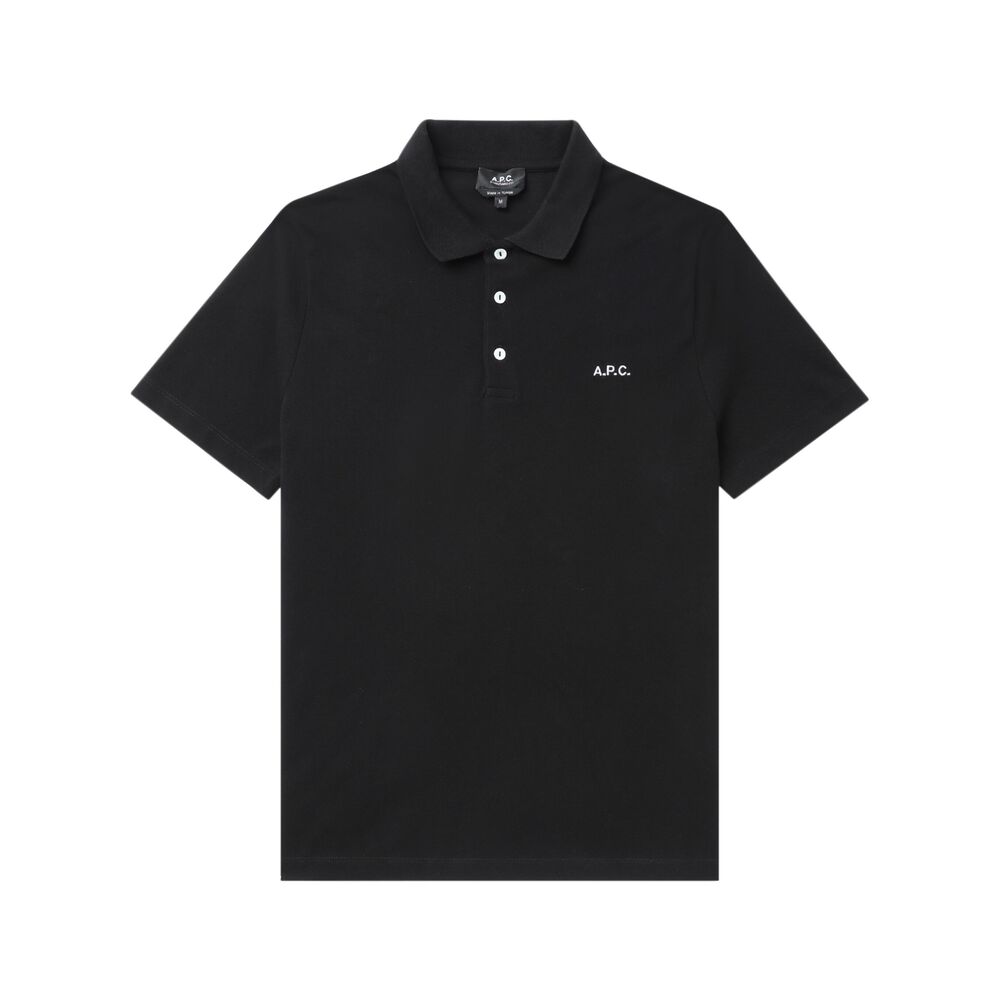 A.P.C. Black Polo Shirts Men