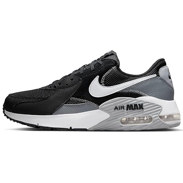 Nike Air Max Excee Men's Sports Low Top Shoes Black White Cool Grey Wolf Grey