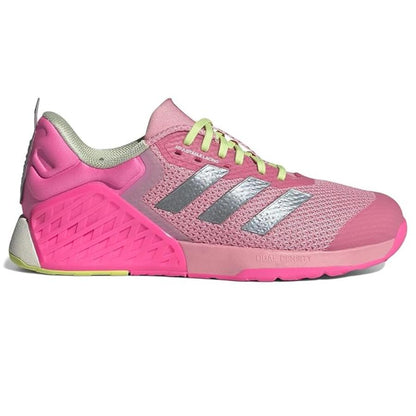 Adidas Women's Dropset 3 Shoes Semi Pink Spark Iron Metallic Silver Dawn