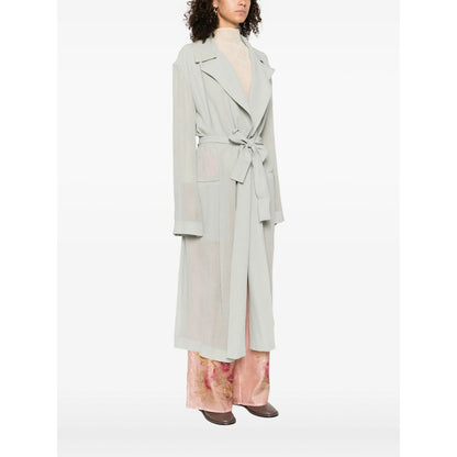 Alberta Ferretti Green Coats - Single Breasted Coats Women