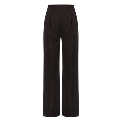 Alberta Ferretti Grey Trousers - High-Waisted Trousers Women