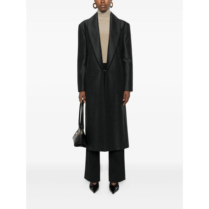 Alberta Ferretti Black Coats - Single Breasted Coats Women