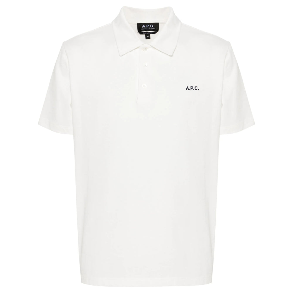 A.P.C. White Polo Shirts Men