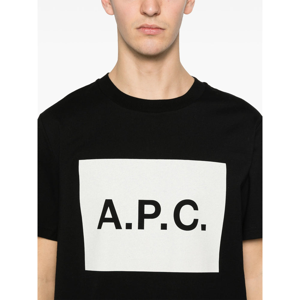 A.P.C. Black T-Shirts & Vests - T-Shirts Men