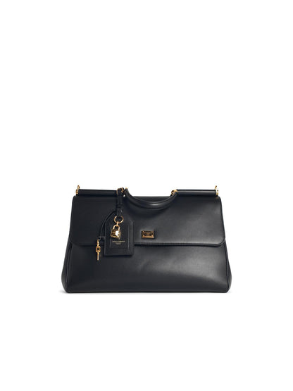 Dolce & Gabbana 'Sicily' Black Leather Handbag Women