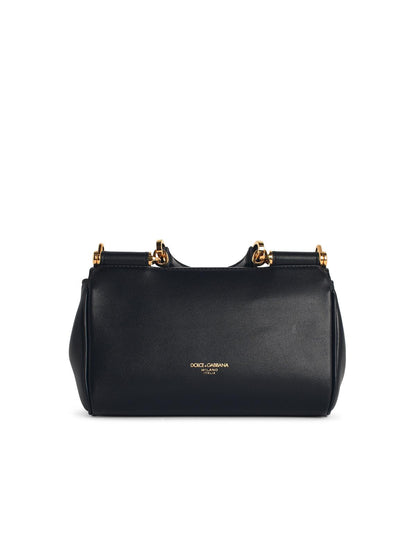 Dolce & Gabbana 'My Sicily' Black Leather Handbag Women