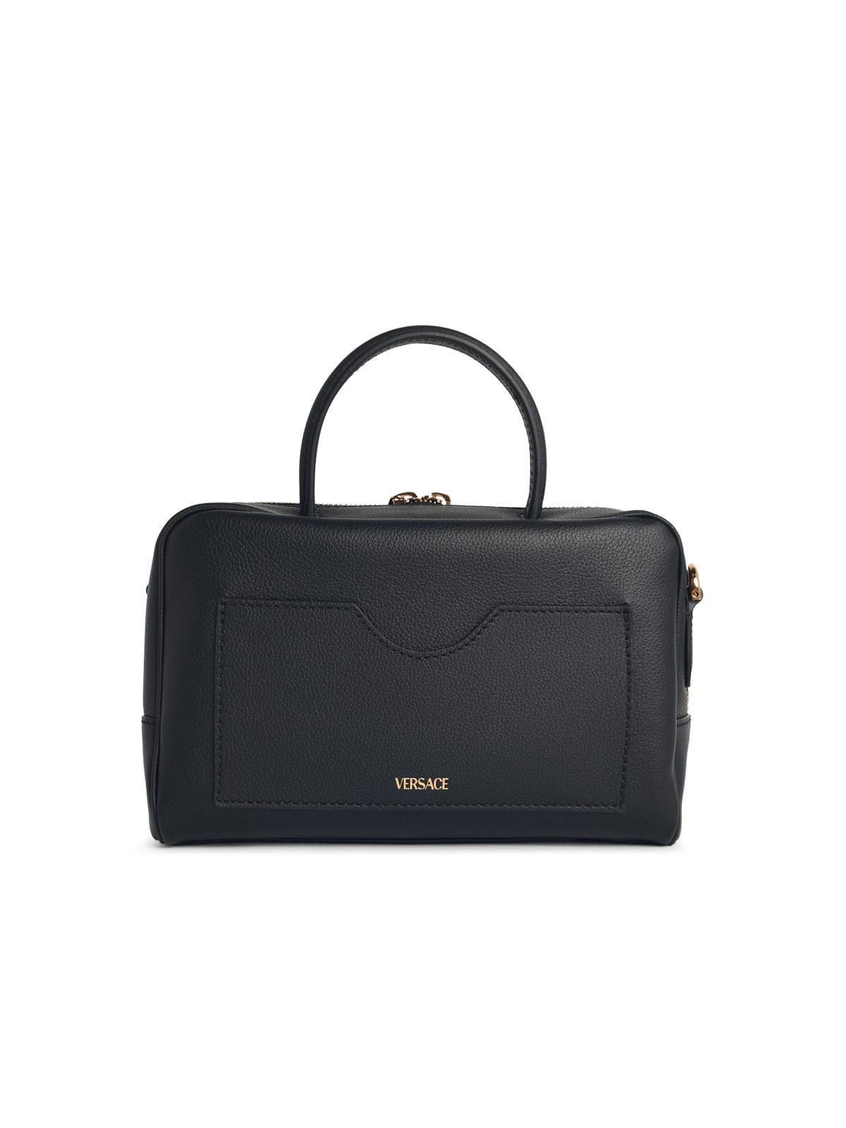 Versace 'La Medusa Boston' Black Leather Bag Women
