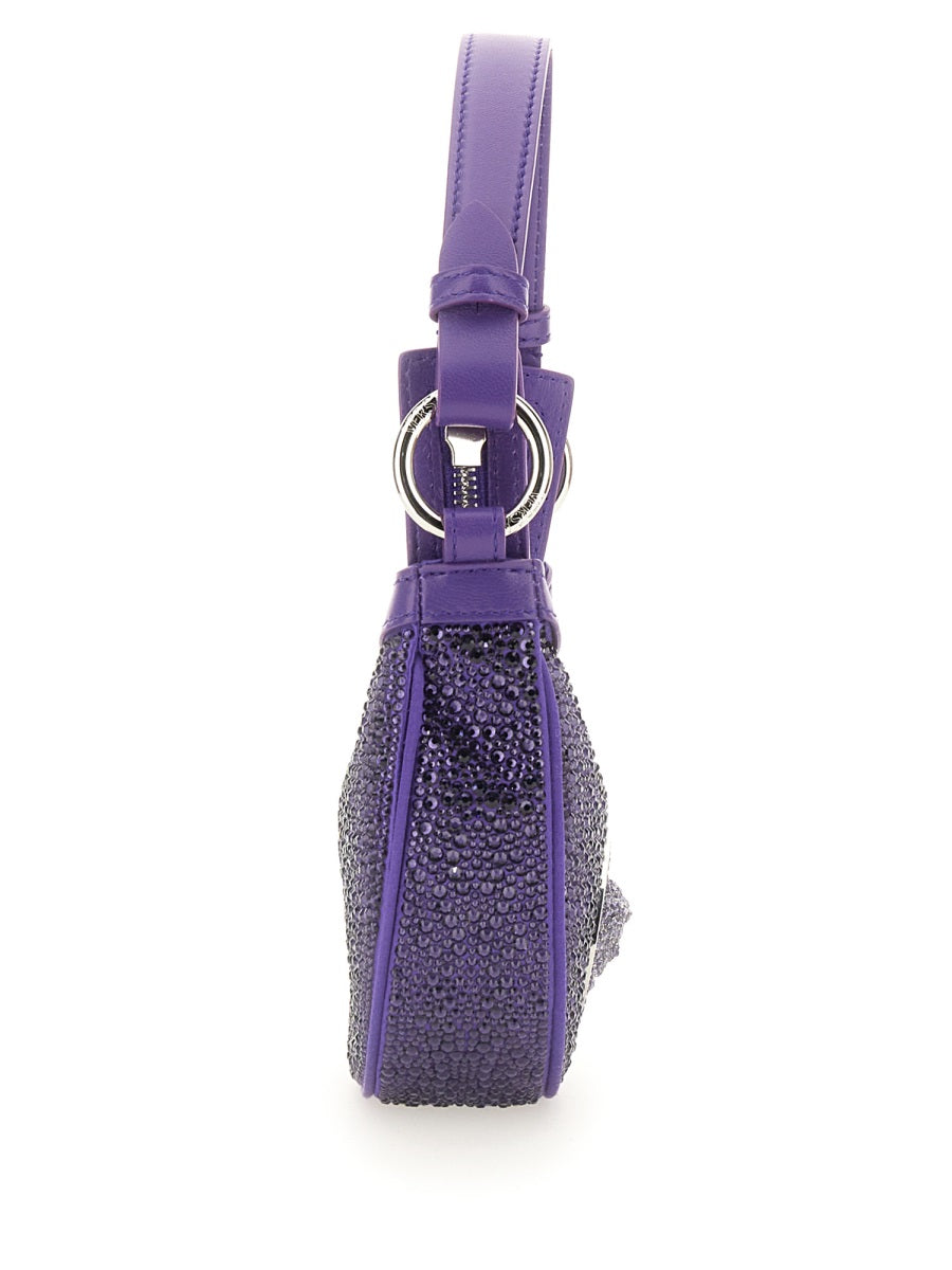 Versace Women Mini Hobo Bag With Crystals