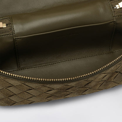 Bottega Veneta Women Bang Bang Vanity Case Mud Suede Bag