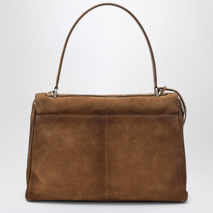 Balenciaga Rodeo Medium Beige Suede Bag Women
