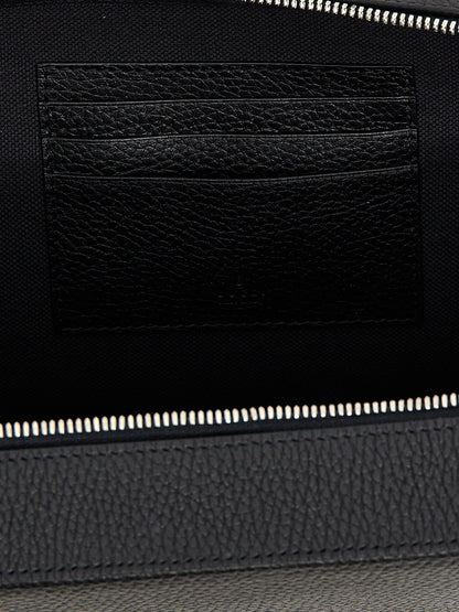 Gucci Men Logo Leather Shoulder Strap