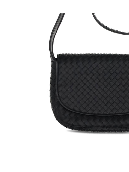 Bottega Veneta Men Woven Leather Shoulder Bag