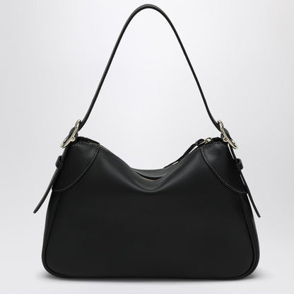 Gucci Gg Emblem Medium Black Shoulder Bag Women