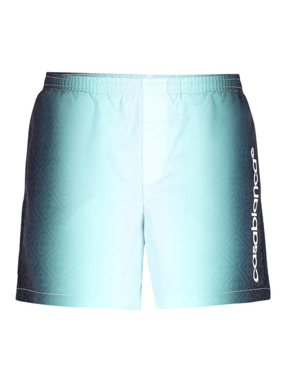 Casablanca Men Men`S Jacquard Print Swim Shorts