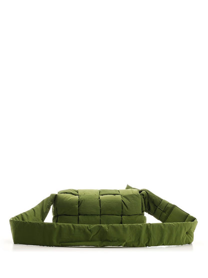 Bottega Veneta Men Avocado Nylon "Cassette" Bag