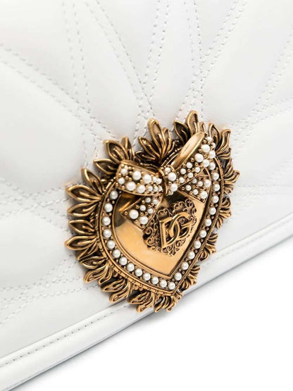 Dolce & Gabbana Women Shoulder Bag With Logo Plaque