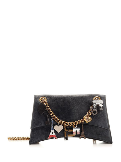 Balenciaga Women "Crush Chain" Small Shoulder Bag