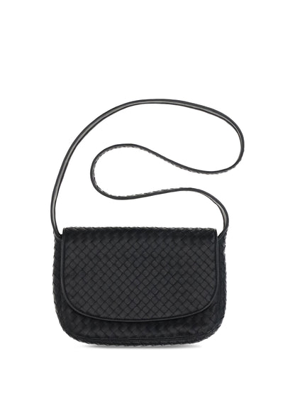 Bottega Veneta Men Woven Leather Shoulder Bag