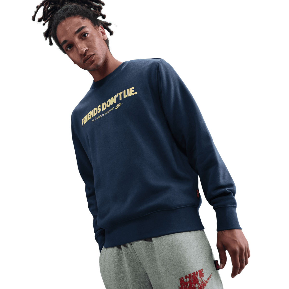 '+ Stranger Things Fleece Crew 'Midnight Navy'