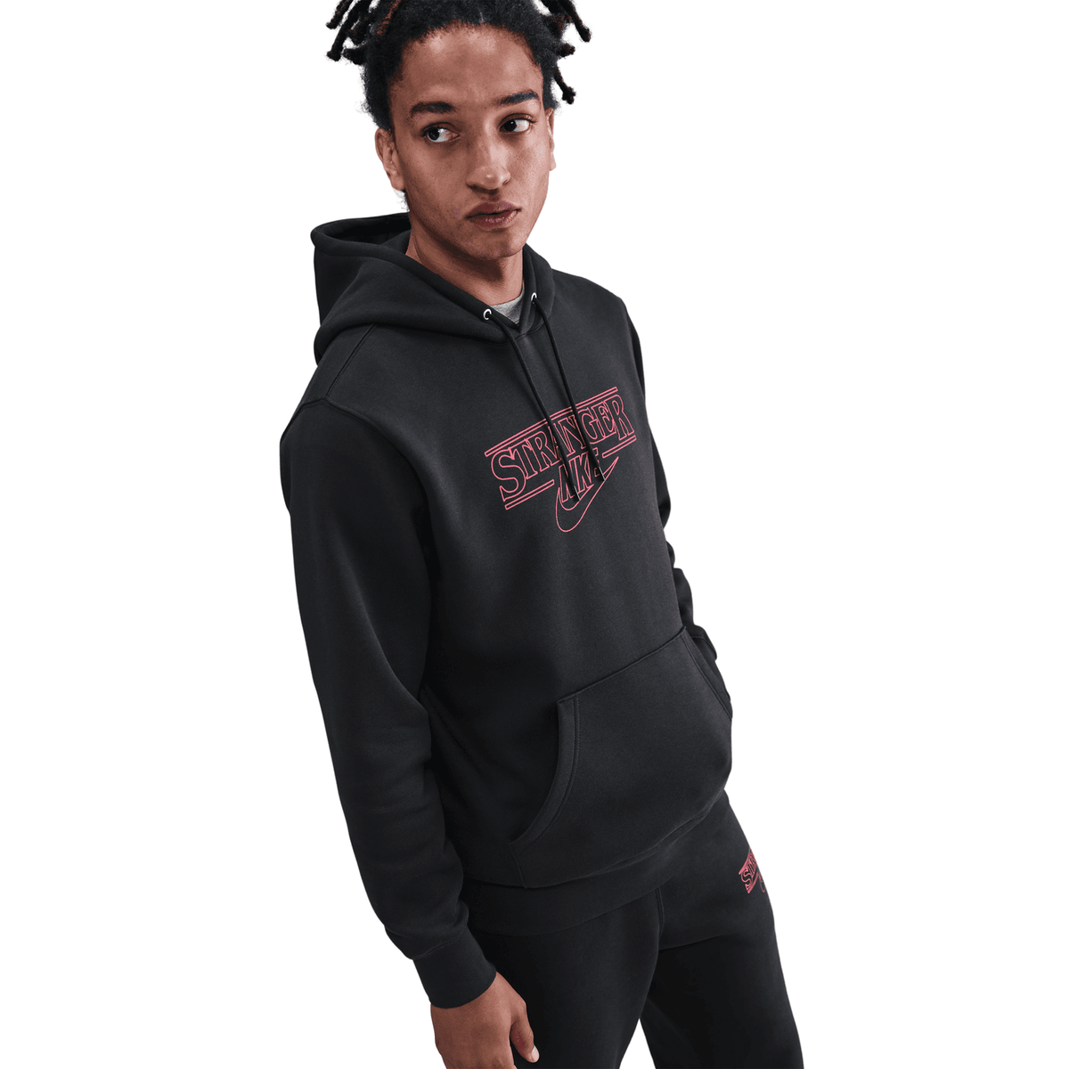 '+ Stranger Things Pullover Hoodie 'Black'