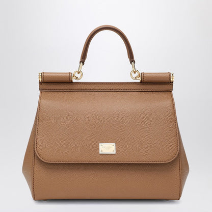 Dolce&Gabbana Large Caramel Sicily Hand Bag Women