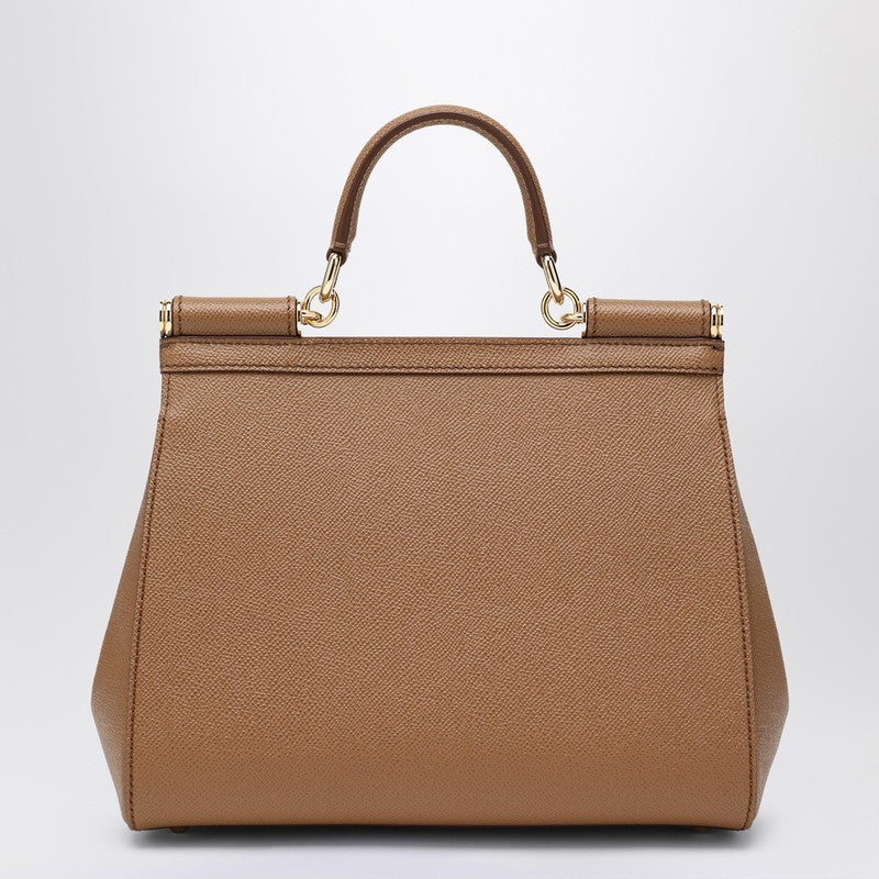 Dolce&Gabbana Large Caramel Sicily Hand Bag Women