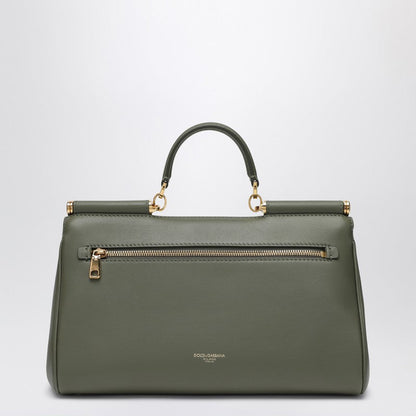 Dolce&Gabbana My Sicily Handbag In Military Green Leather Women