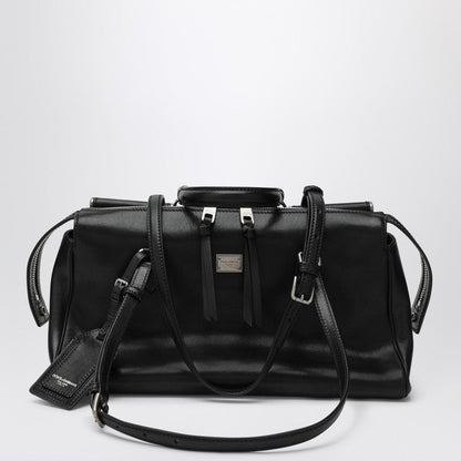 Dolce&Gabbana Black Vittoria Leather Bag Women