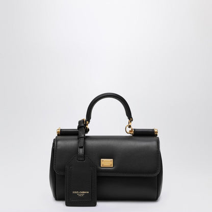 Dolce&Gabbana Small My Sicily Handbag In Black Leather Women