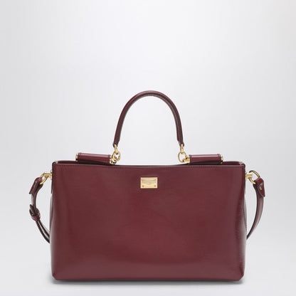 Dolce&Gabbana Vittoria Handbag In Dark Red Leather Women