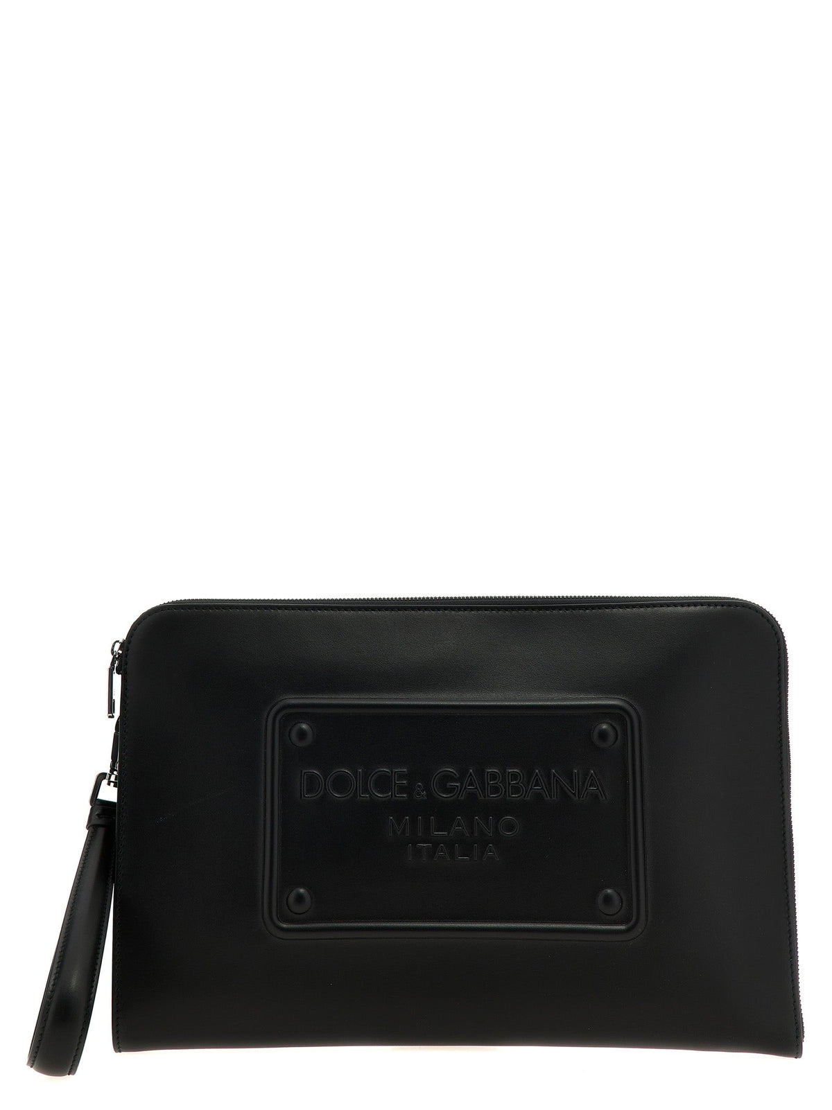 Dolce & Gabbana Men Large Plaque Pouch