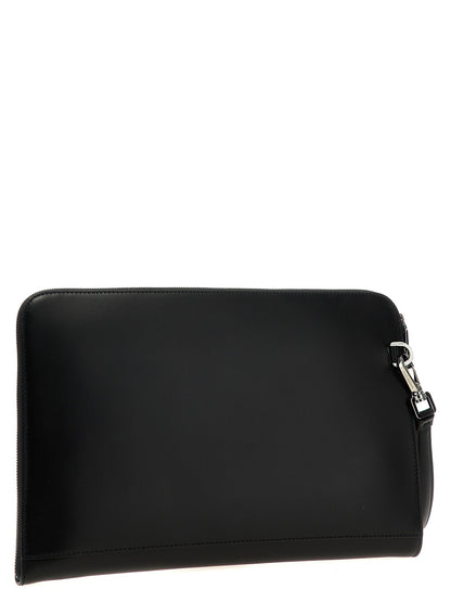 Dolce & Gabbana Men Large Plaque Pouch