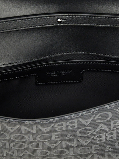 Dolce & Gabbana Men Coated Jacquard Crossbody Bag