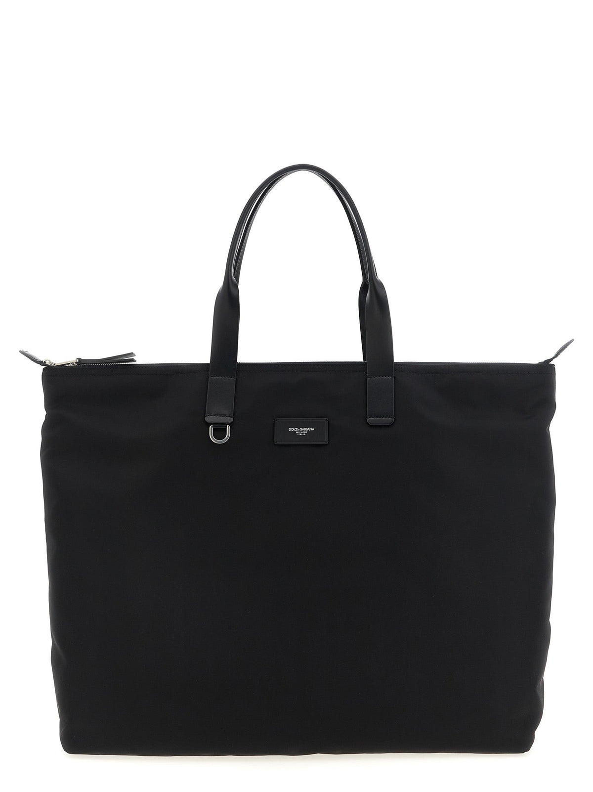 Dolce & Gabbana Men Big Logo Patch Shopping Bag