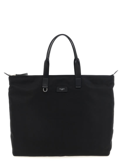 Dolce & Gabbana Men Big Logo Patch Shopping Bag