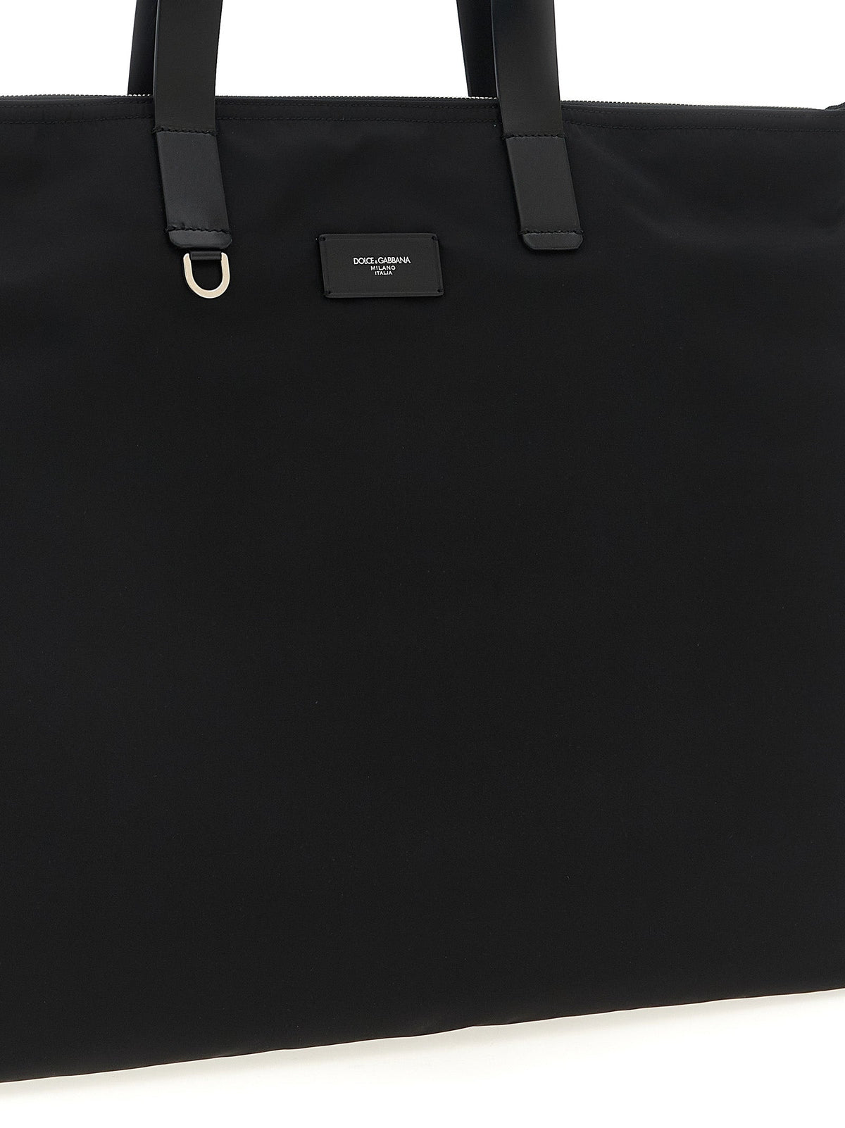 Dolce & Gabbana Men Big Logo Patch Shopping Bag