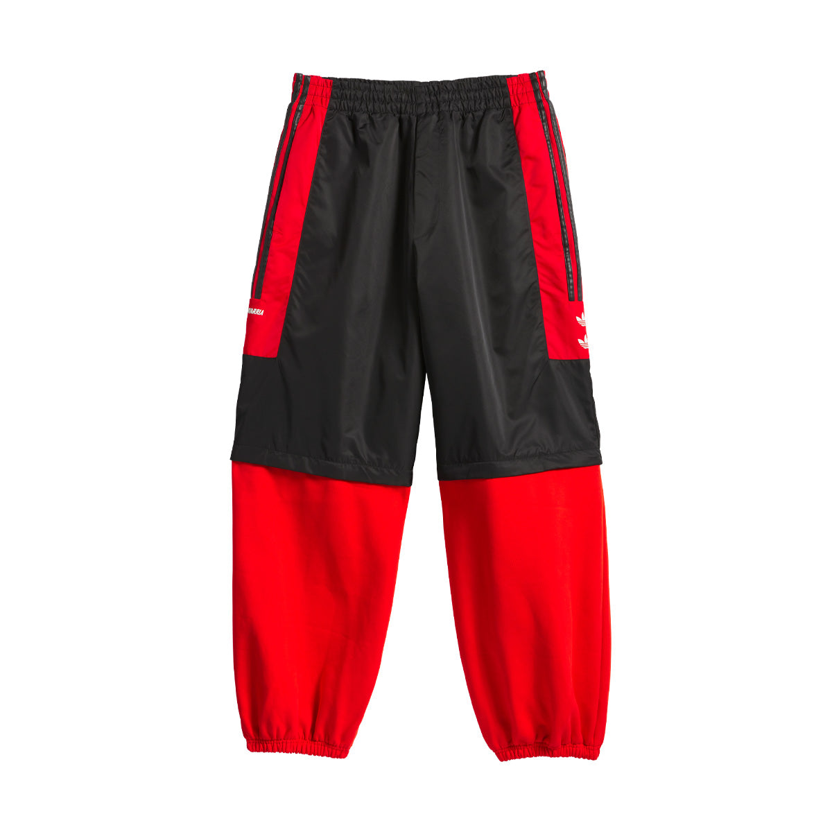 '+ Willy Chavarria Fleece Zip off Pant 'Black Red'