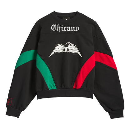 '+ Willy Chavarria Bball Fleece Crewneck Sweatshirt 'Black'