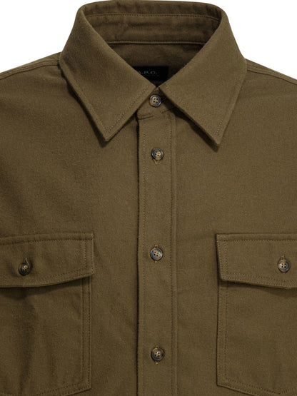 A.P.C. Men Cotton Overshirt Jacket