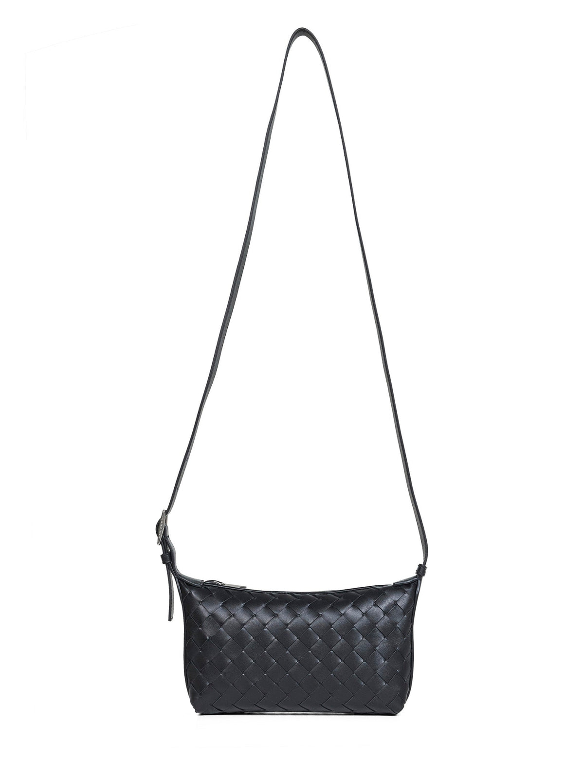 Bottega Veneta Men Black Traveler Phone Pouch Bag