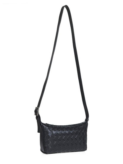 Bottega Veneta Men Black Traveler Phone Pouch Bag