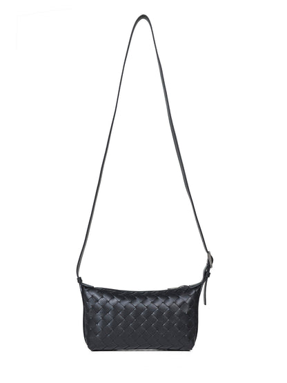 Bottega Veneta Men Black Traveler Phone Pouch Bag