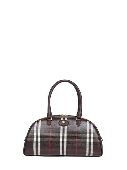 Burberry Women Brown Highlands Medium Bowling Bag